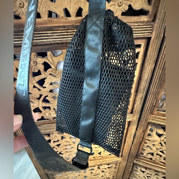 FP Movement by Free People Black Mini Mesh Adjustable Sling / Crossbody Bag. - Picture 9 of 13